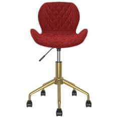 Vidaxl 335035 Swivel Dining Chairs 2 pcs Wine Red Velvet