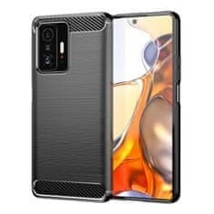 IZMAEL Carbon Shield TPU puzdro pre Xiaomi Mi 11T/Mi 11T Pro - Čierna KP13693