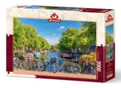 Art puzzle Puzzle Amsterdamský kanál 2000 dielikov