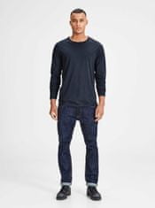 Jack&Jones Tmavomodré basic tričko s dlhým rukávom Jack & Jones Basic XS