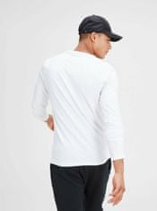 Jack&Jones Biele basic tričko s dlhým rukávom Jack & Jones Basic XL