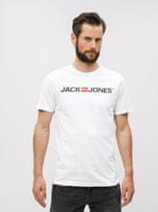 Jack&Jones Biele tričko s potlačou Jack & Jones XL