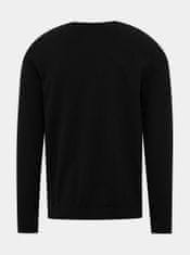 Jack&Jones Čierny basic sveter Jack & Jones Basic XXL