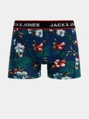 Jack&Jones Sada troch boxeriek v modrej a čiernej farbe Jack & Jones Flower M