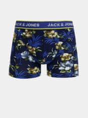 Jack&Jones Sada troch boxeriek v modrej a čiernej farbe Jack & Jones Flower M