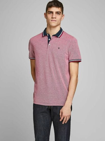 Jack&Jones Ružové polokošeľa Jack & Jones Paulos