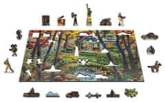 Wooden city Drevené puzzle Chata v lese 2v1, 400 dielikov EKO