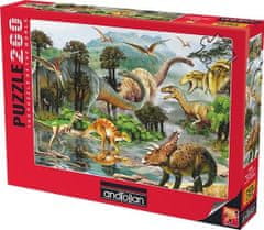 AnaTolian Puzzle Svet pravekých dinosaurov 260 dielikov