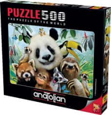 AnaTolian Puzzle Selfie zvieratiek zo zoo 500 dielikov