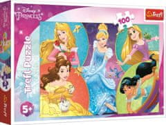 Trefl Puzzle Disney princezné: Stretnutie sladkých princezien 100 dielikov