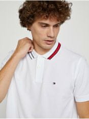 Tommy Hilfiger Biela pánska polokošeľa Tommy Hilfiger Sophisticated Tipping M