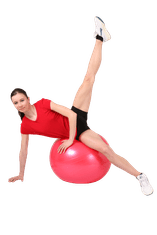 Unison Gymnastická relaxačná lopta gym ball 75 cm červená