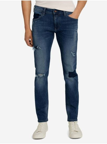 Tom Tailor Tmavomodré pánske slim fit rifle Tom Tailor Denim Piers