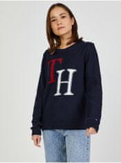 Tommy Hilfiger Tmavomodrý dámsky sveter Tommy Hilfiger XS