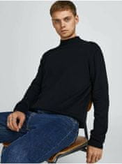 Jack&Jones Čierny basic sveter so stojačikom Jack & Jones Basic M