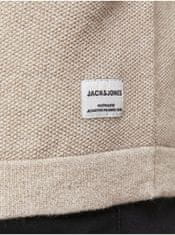 Jack&Jones Béžový sveter Jack & Jones Gustav XXL