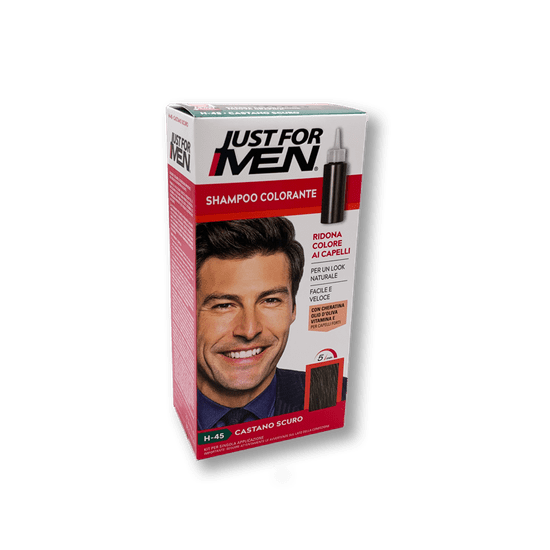 Just For Men Šampón na zakrytie sivých vlasov farba tmavo hnedá Just for men H45 Dark Brown