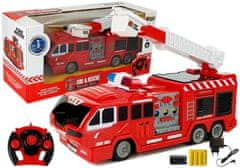 Lean-toys Diaľkovo ovládané hasičské auto R/C 28cm