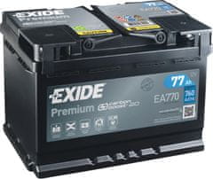 Exide Premium 77Ah Autobatéria 12V , 760A , EA770