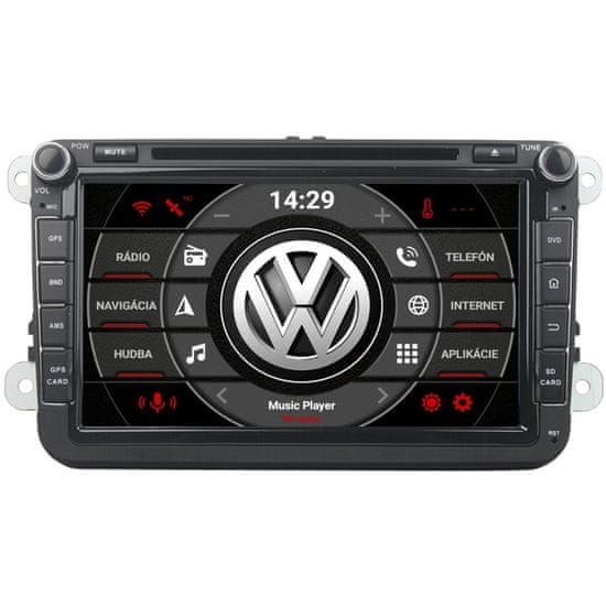 TomiMax 012 Android 12 autorádio VW, ŠKODA, Seat