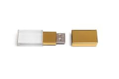 CTRL+C SADA USB KRYSTAL zlatý v bielej krabičke s magnetom, 32 GB, USB 3.0 / 3.1