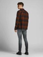 Jack&Jones Tmavošedé skinny fit rifle Jack & Jones Iliam 29/32