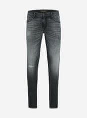 Jack&Jones Tmavošedé skinny fit rifle Jack & Jones Iliam 29/32