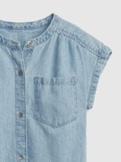 Gap Detská džínsová košeľa XXL