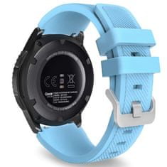 BStrap Silicone Sport remienok na Samsung Gear S3, pastel blue