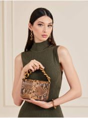 Guess Hnedá dámska vzorovaná malá crossbody kabelka Guess Tullia UNI