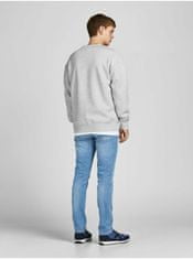 Jack&Jones Svetlošedá žíhaná mikina Jack & Jones Copenhagen XXL