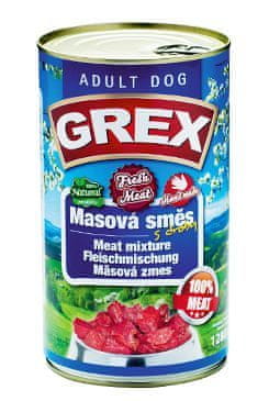 Grexa konz. pes mas.směs 1280g