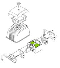 ALITA EM120 Elektromagnetické cievky (pár) pre AL-120, AL-250W