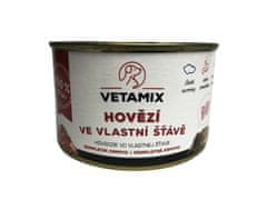 VETAMIX Hovädzie vo vlastnej šťave 12 × 400 g