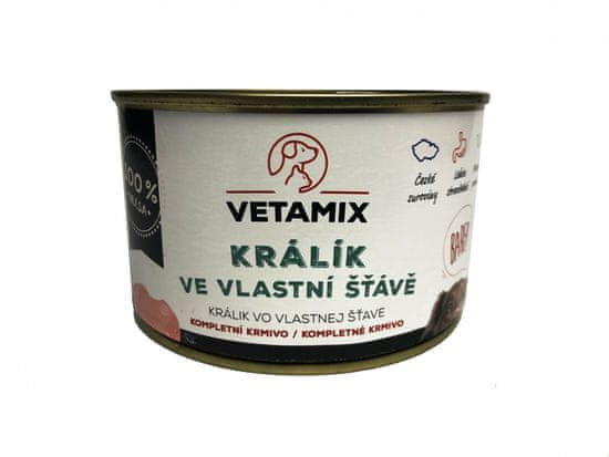 VETAMIX Králik vo vlastnej šťave 12 × 400 g