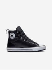 Converse Čierne unisex členkové tenisky Converse Chuck Taylor All Star Faux Leather Berkshire Boot 38