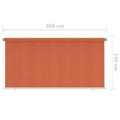 Vidaxl Vonkajšia zatemňovacia roleta 300x140 cm oranžová