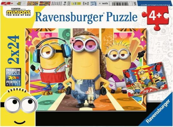 Ravensburger Puzzle Mimoni: Zloduch prichádza 2x24 dielikov