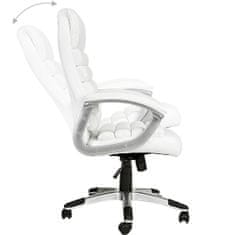 Timeless Tools Prémiová riaditeľská otočná stolička, 2 rôzne farby, biela