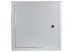 sapro Kovový rozvádzač montážna skriňa pod omietku 300x300x120mm OMP-3, lesklá biela