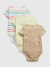 Gap Baby bavlnené body Brannan, 3ks 0-3M