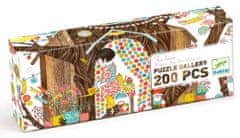 Djeco Panoramatické puzzle Domček na strome 200 dielikov