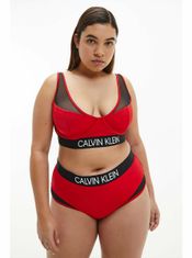 Calvin Klein Červený spodný diel plaviek High Waist Bikini Calvin Klein Underwear S