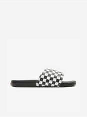 Vans Bielo-čierne vzorované papuče VANS Checkerboard Mens La Costa 38