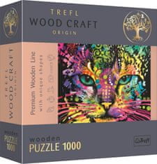 Trefl Wood Craft Origin Puzzle Color Cat 1000 dielikov