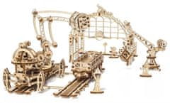 UGEARS 3D puzzle Železničný žeriav - manipulátor 354 dielikov