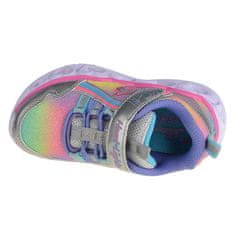 Skechers Obuv strieborná 21 EU Heart Lightsrainbow Lux