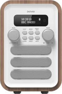 rádioprijímač denver DAB-48 pekný design reproduktor napájanie z elektrickej siete dab fm tuner bluetooth 