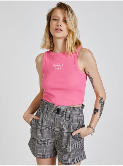 TALLY WEiJL Ružový dámsky crop top TALLY WEiJL