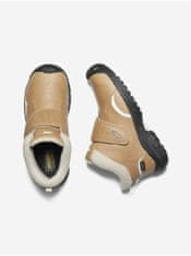 KEEN Béžové detské kožené zimné topánky Keen Kootenay III 29